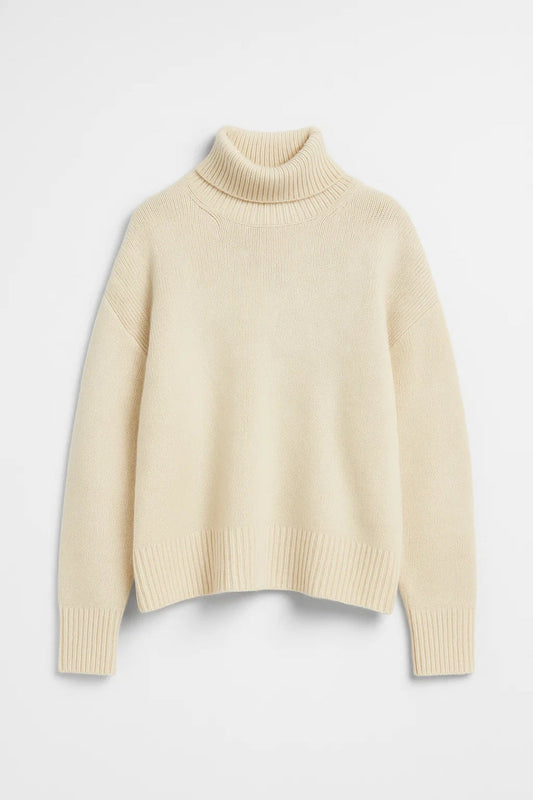 MELIORA | LOOSE-FIT ROLL-NECK KNIT SWEATER
