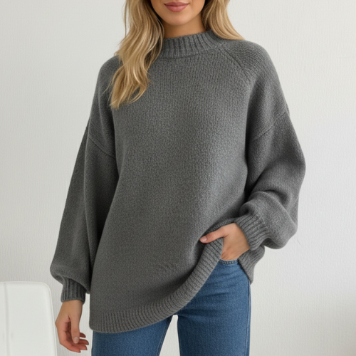 Élodie | Pull chaud et confortable avec col montant