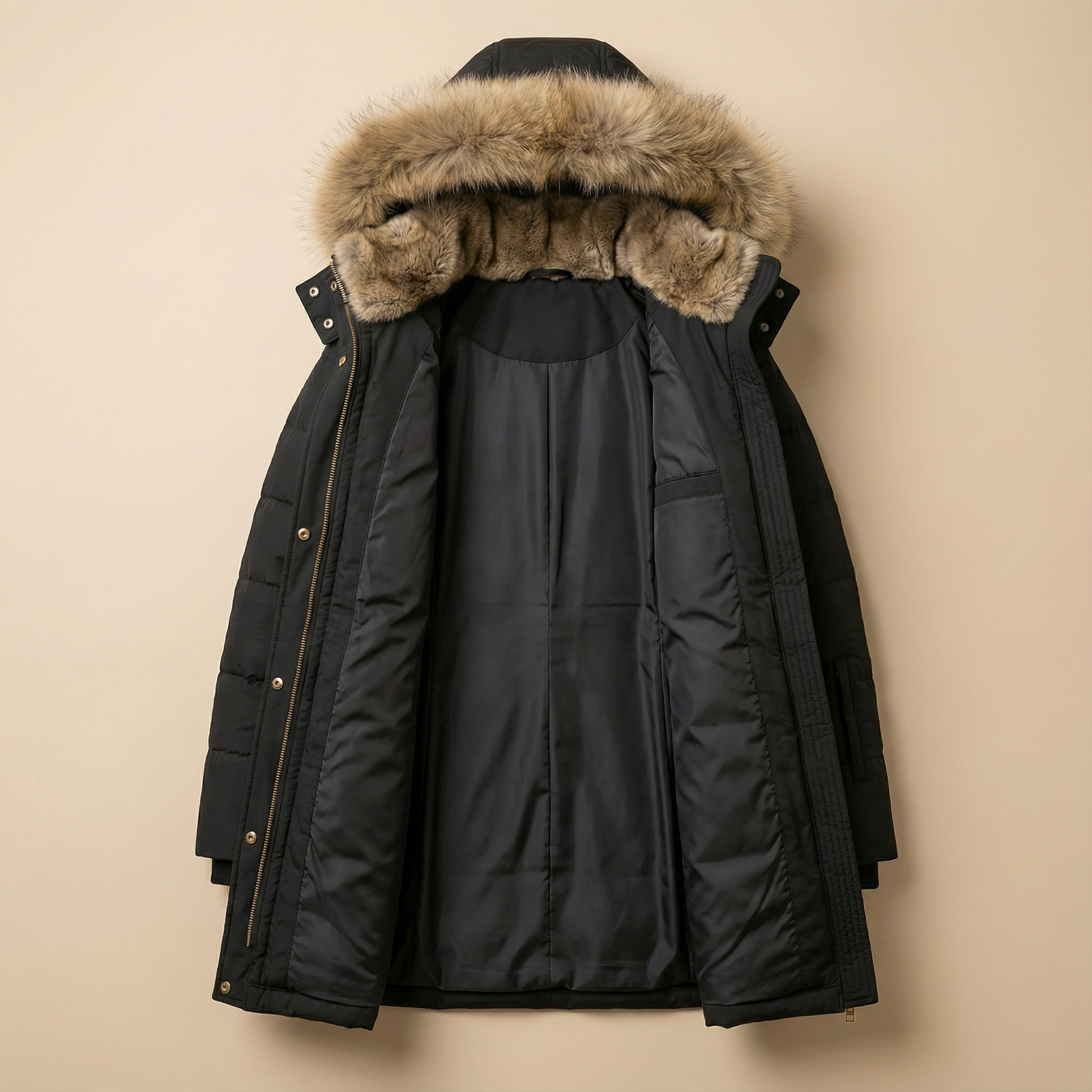 Fur Hooded Premium Coat