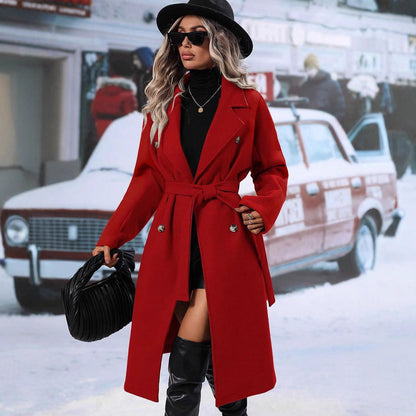 Juliette - Double-Breasted Long Coat