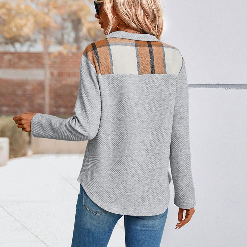 Aveline – Plaid Sweatshirt for Women