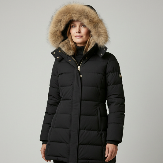 Clémence | Manteau à Capuche Fourrée