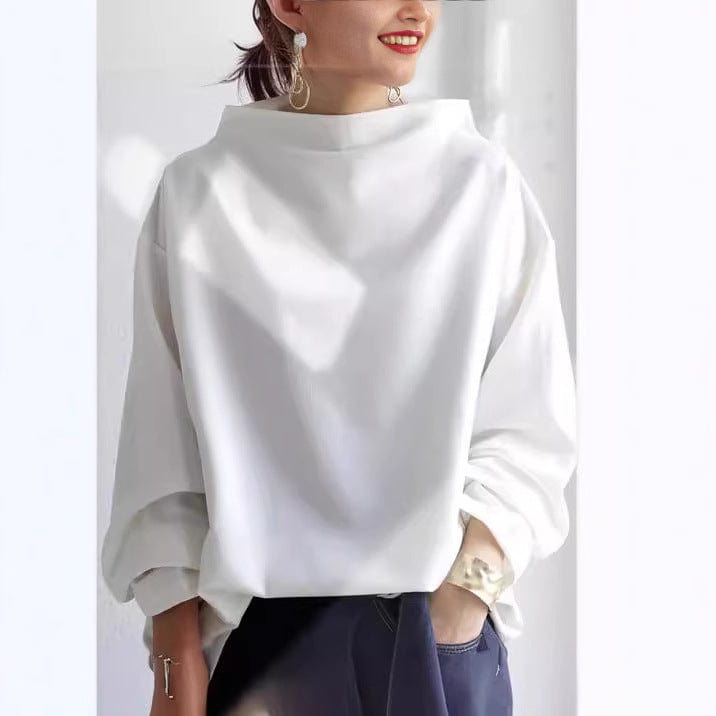 ELSPETH | HIGH-NECK CASUAL TOP