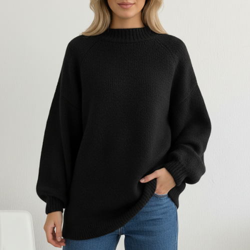 Élodie | Pull chaud et confortable avec col montant