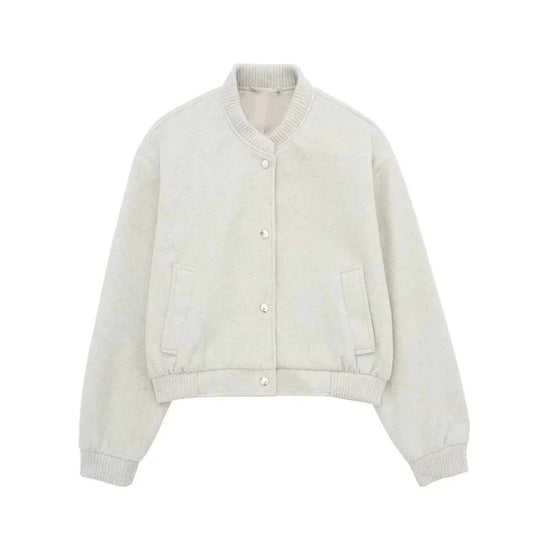 Women's Cropped Bomber Jacket