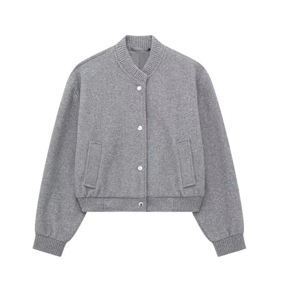 Women's Cropped Bomber Jacket