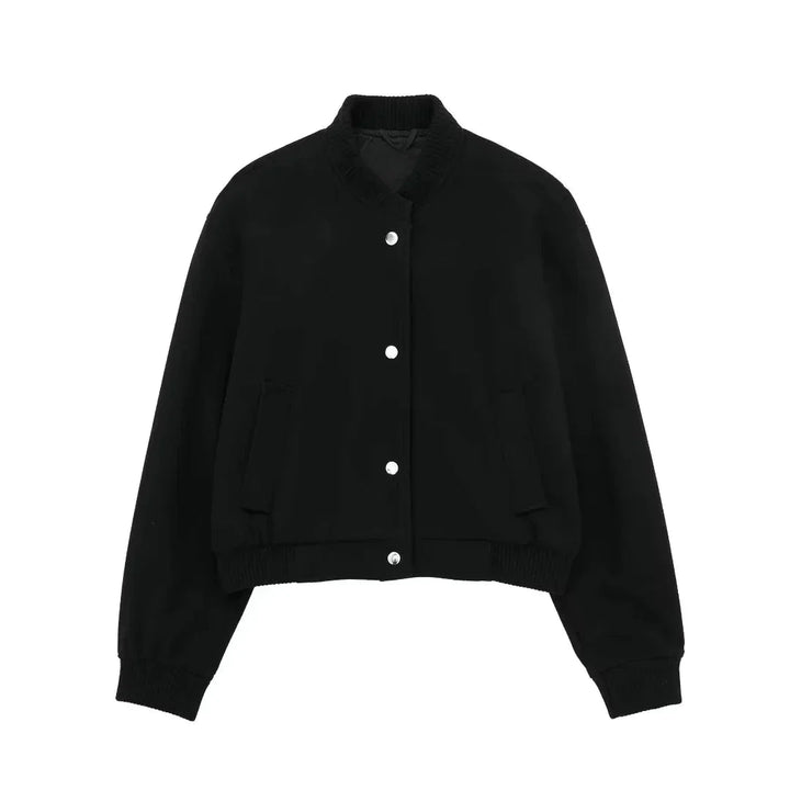 Women's Cropped Bomber Jacket