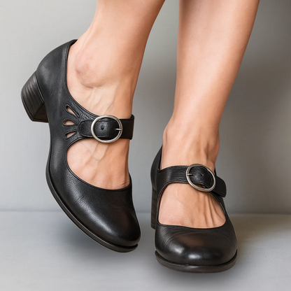 Brigitte Bordeaux | Mocassins orthopédiques en cuir ⏐ Édition premium