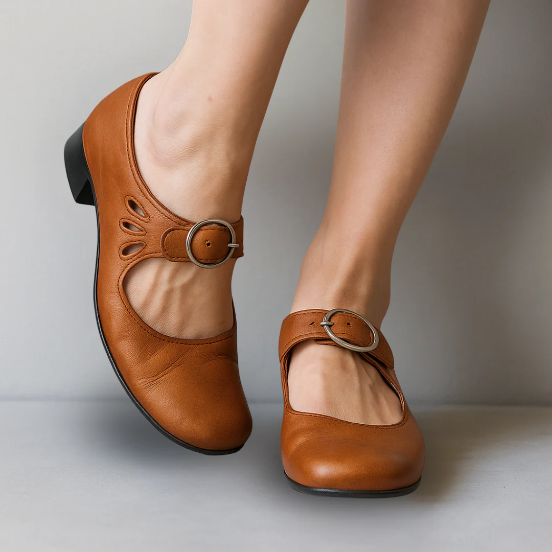 Brigitte Bordeaux | Mocassins orthopédiques en cuir ⏐ Édition premium