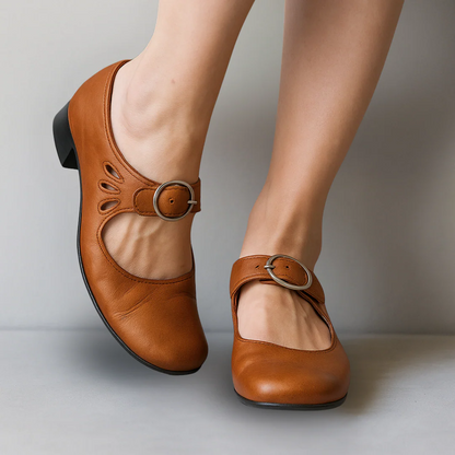 Brigitte Bordeaux | Mocassins orthopédiques en cuir ⏐ Édition premium