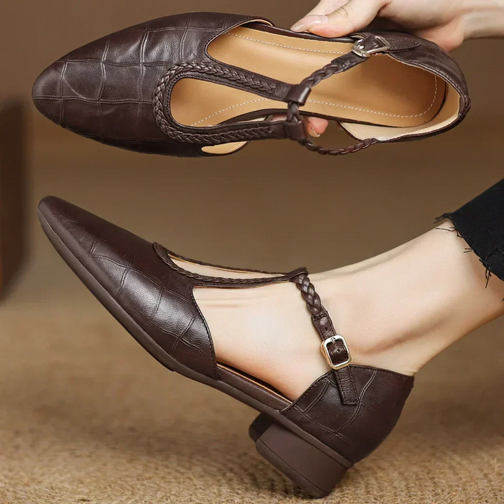 Brigitte Bordeaux | Chaussures orthopédiques en cuir ⏐ Édition premium